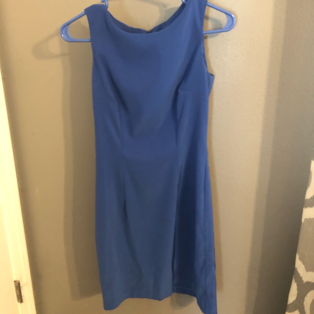 Royal blue work dress